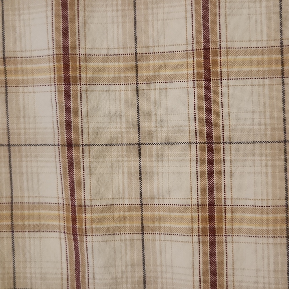 Twenty X By Wrangler Cream & Brown Plaid Western Button-Up - Picture 6 of 9
